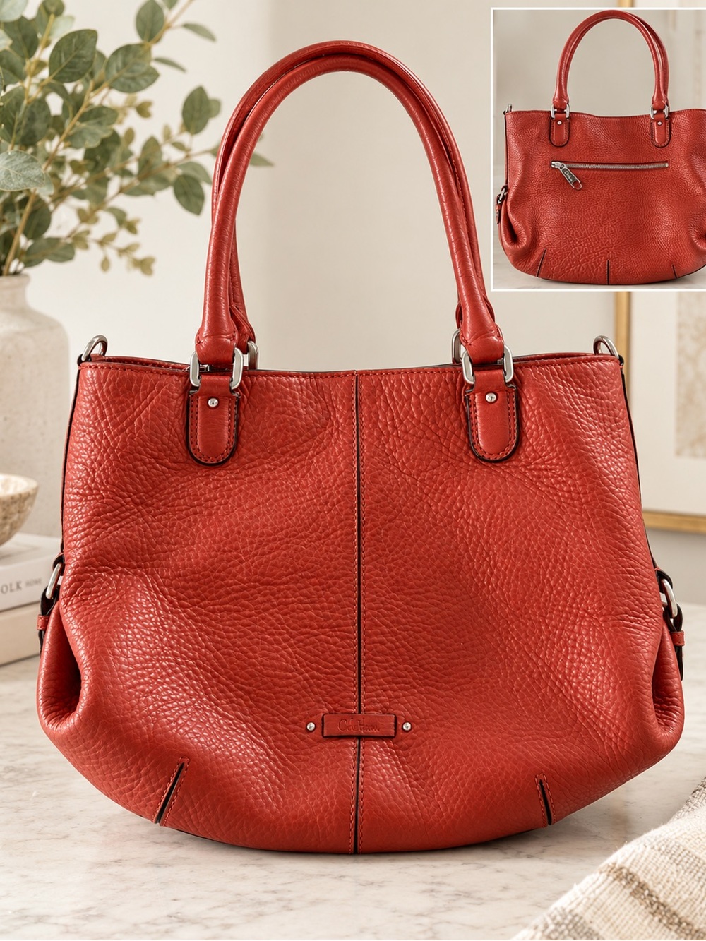 Cole Haan Brown Leather Tote Bag